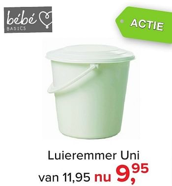 Aanbiedingen Luieremmer uni - Huismerk - Baby-Dump - Geldig van 04/11/2016 tot 11/12/2016 bij Baby-Dump