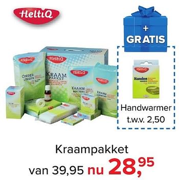 Aanbiedingen Kraampakket - Heltiq - Geldig van 04/11/2016 tot 11/12/2016 bij Baby-Dump