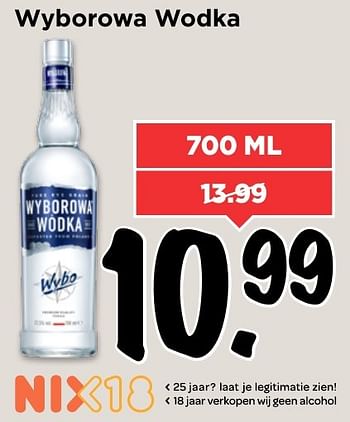 Aanbiedingen Wyborowa wodka - Wyborowa - Geldig van 27/11/2016 tot 03/12/2016 bij Vomar