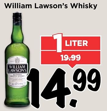 Aanbiedingen William lawson`s whisky - William Lawson's - Geldig van 27/11/2016 tot 03/12/2016 bij Vomar