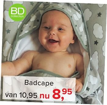 Aanbiedingen Badcape - Huismerk - Baby-Dump - Geldig van 04/11/2016 tot 11/12/2016 bij Baby-Dump