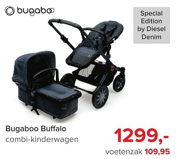 Aanbiedingen Bugaboo buff alo combi-kinderwagen - Bugaboo - Geldig van 04/11/2016 tot 11/12/2016 bij Baby-Dump