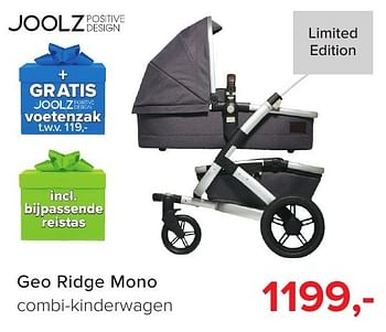 Aanbiedingen Geo ridge mono combi-kinderwagen - Joolz - Geldig van 04/11/2016 tot 11/12/2016 bij Baby-Dump