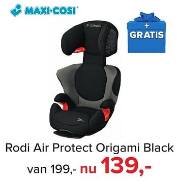 Aanbiedingen Rodi air protect origami black - Maxi-cosi - Geldig van 04/11/2016 tot 11/12/2016 bij Baby-Dump
