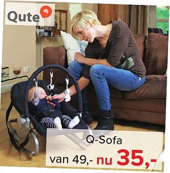 Aanbiedingen Q-sofa - Qute  - Geldig van 04/11/2016 tot 11/12/2016 bij Baby-Dump