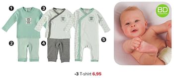 Aanbiedingen T-shirt - Huismerk - Baby-Dump - Geldig van 04/11/2016 tot 11/12/2016 bij Baby-Dump