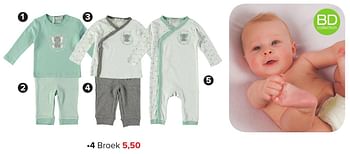 Aanbiedingen Broek - Huismerk - Baby-Dump - Geldig van 04/11/2016 tot 11/12/2016 bij Baby-Dump