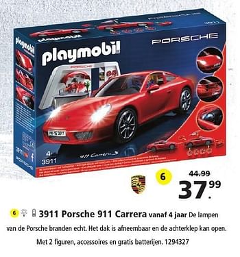 Aanbiedingen Porsche 911 carrera - Playmobil - Geldig van 19/11/2016 tot 12/12/2016 bij Intertoys