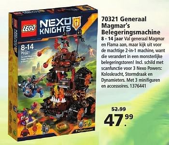 Aanbiedingen Generaal magmar`s belegeringsmachine - Lego - Geldig van 19/11/2016 tot 12/12/2016 bij Intertoys