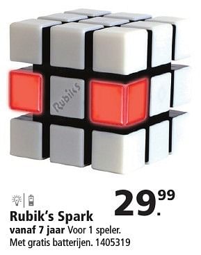Aanbiedingen Rubik`s spark - Rubik's - Geldig van 19/11/2016 tot 12/12/2016 bij Intertoys