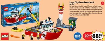 Aanbiedingen Lego city brandweerboot - Lego - Geldig van 24/10/2016 tot 19/12/2016 bij Kruidvat