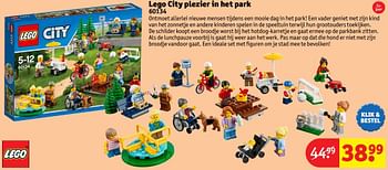 Aanbiedingen Lego city plezier in het park - Lego - Geldig van 24/10/2016 tot 19/12/2016 bij Kruidvat