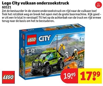Aanbiedingen Lego city vulkaan onderzoekstruck - Lego - Geldig van 24/10/2016 tot 19/12/2016 bij Kruidvat
