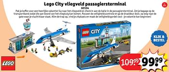 Aanbiedingen Lego city vliegveld passagiersterminal - Lego - Geldig van 24/10/2016 tot 19/12/2016 bij Kruidvat