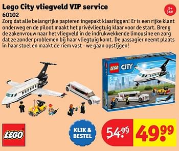 Aanbiedingen Lego city vliegveld vip service - Lego - Geldig van 24/10/2016 tot 19/12/2016 bij Kruidvat