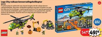 Aanbiedingen Lego city vulkaan bevoorradingshelikopter - Lego - Geldig van 24/10/2016 tot 19/12/2016 bij Kruidvat