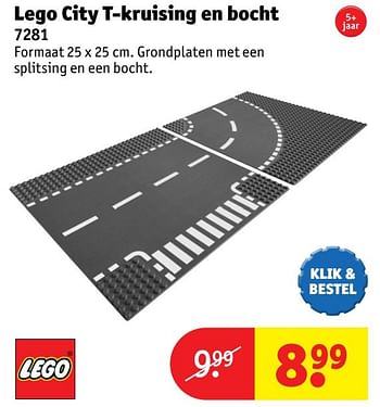 Aanbiedingen Lego city t-kruising en bocht - Lego - Geldig van 24/10/2016 tot 19/12/2016 bij Kruidvat