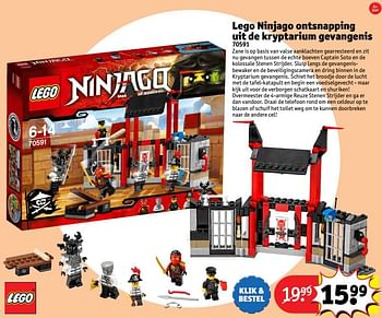 Aanbiedingen Lego ninjago ontsnapping uit de kryptarium gevangenis - Lego - Geldig van 24/10/2016 tot 19/12/2016 bij Kruidvat