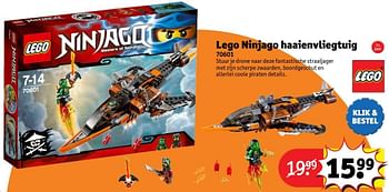 Aanbiedingen Lego ninjago haaienvliegtuig - Lego - Geldig van 24/10/2016 tot 19/12/2016 bij Kruidvat