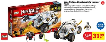 Aanbiedingen Lego ninjago titanium ninja tumbler - Lego - Geldig van 24/10/2016 tot 19/12/2016 bij Kruidvat