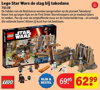Aanbiedingen Lego star wars de slag bij takodana - Lego - Geldig van 24/10/2016 tot 19/12/2016 bij Kruidvat
