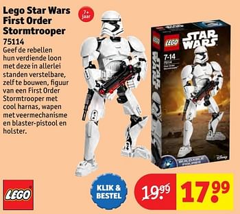 Aanbiedingen Lego star wars first order stormtrooper - Lego - Geldig van 24/10/2016 tot 19/12/2016 bij Kruidvat