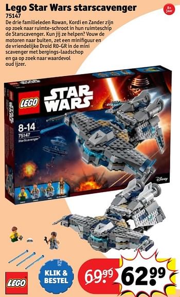 Aanbiedingen Lego star wars starscavenger - Lego - Geldig van 24/10/2016 tot 19/12/2016 bij Kruidvat