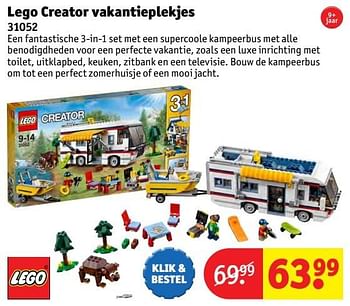 Aanbiedingen Lego creator vakantieplekjes - Lego - Geldig van 24/10/2016 tot 19/12/2016 bij Kruidvat