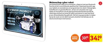 Aanbiedingen Wetenschap cyber robot - Clementoni - Geldig van 24/10/2016 tot 19/12/2016 bij Kruidvat