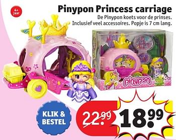 Aanbiedingen Pinypon princess carriage - Pinypon - Geldig van 24/10/2016 tot 19/12/2016 bij Kruidvat