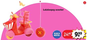 Aanbiedingen Lalaloopsy scooter - Lalaloopsy - Geldig van 24/10/2016 tot 19/12/2016 bij Kruidvat