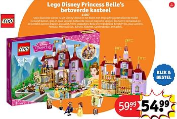 Aanbiedingen Lego disney princess belle`s betoverde kasteel - Lego - Geldig van 24/10/2016 tot 19/12/2016 bij Kruidvat