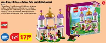Aanbiedingen Lego disney princess palace pets koninklijk kasteel - Lego - Geldig van 24/10/2016 tot 19/12/2016 bij Kruidvat