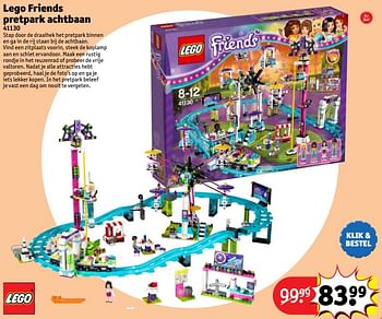 Aanbiedingen Lego friends pretpark achtbaan - Lego - Geldig van 24/10/2016 tot 19/12/2016 bij Kruidvat