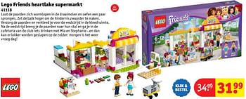 Aanbiedingen Lego friends heartlake supermarkt - Lego - Geldig van 24/10/2016 tot 19/12/2016 bij Kruidvat