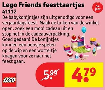 Aanbiedingen Lego friends feesttaartjes - Lego - Geldig van 24/10/2016 tot 19/12/2016 bij Kruidvat