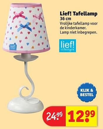 Aanbiedingen Lief! tafellamp - Lief! - Geldig van 24/10/2016 tot 19/12/2016 bij Kruidvat