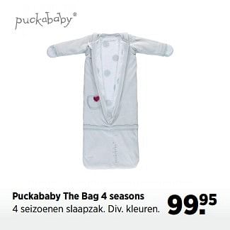 Aanbiedingen Puckababy the bag 4 seasons - Puckababy - Geldig van 22/11/2016 tot 19/12/2016 bij Babypark