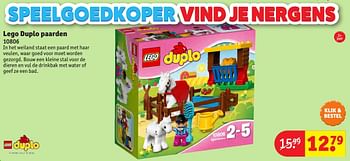 Aanbiedingen Lego duplo paarden 10806 - Lego - Geldig van 24/10/2016 tot 19/12/2016 bij Kruidvat