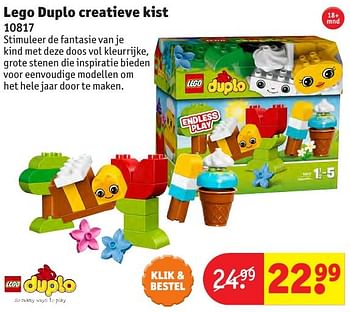 Aanbiedingen Lego duplo creatieve kist 10817 - Lego - Geldig van 24/10/2016 tot 19/12/2016 bij Kruidvat