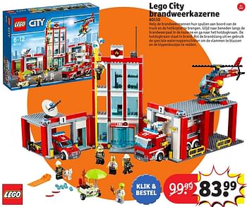 Aanbiedingen Lego city brandweerkazerne 60110 - Lego - Geldig van 24/10/2016 tot 19/12/2016 bij Kruidvat