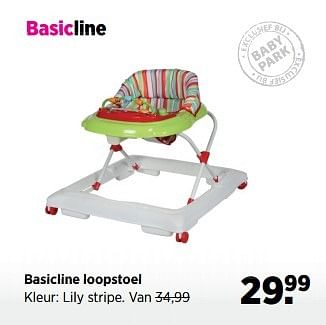 Aanbiedingen Basicline loopstoel - Basicline - Geldig van 22/11/2016 tot 19/12/2016 bij Babypark