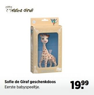 Aanbiedingen Sofie de giraf geschenkdoos eerste babyspeeltje - Vulli - Geldig van 22/11/2016 tot 19/12/2016 bij Babypark