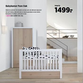 Aanbiedingen Babykamer pure oak - Huismerk - Babypark - Geldig van 22/11/2016 tot 19/12/2016 bij Babypark