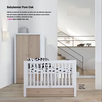 Aanbiedingen Pure oak ledikant - Huismerk - Babypark - Geldig van 22/11/2016 tot 19/12/2016 bij Babypark