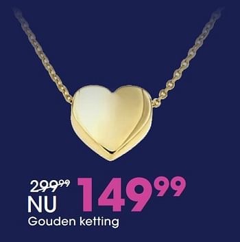 Aanbiedingen Gouden ketting - Huismerk - Lucardi - Geldig van 21/11/2016 tot 31/12/2016 bij Lucardi