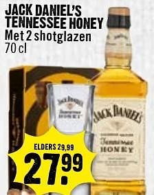 Aanbiedingen Jack daniel`s tennessee honey - Jack Daniel's - Geldig van 27/11/2016 tot 03/12/2016 bij Dirk III