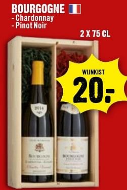 Aanbiedingen Bourgogne chardonnay,pinot noir - Rode wijnen - Geldig van 27/11/2016 tot 03/12/2016 bij Dirk III