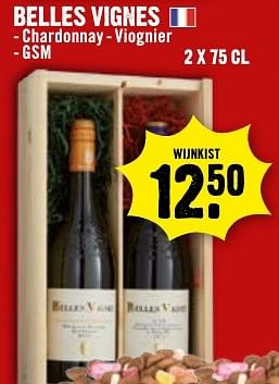 Aanbiedingen Belles vignes chardonnay - viognier,gsm - Rode wijnen - Geldig van 27/11/2016 tot 03/12/2016 bij Dirk III