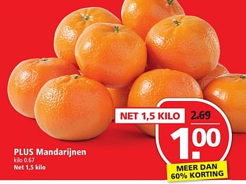 Aanbiedingen Plus mandarijnen - Huismerk - Plus - Geldig van 27/11/2016 tot 03/12/2016 bij Plus